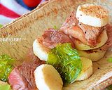 シーズニングで長いもと牛肉のステーキ♪　作り方4写真