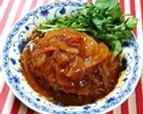 グリルで煮込ハンバーグ　簡単作り方4写真
