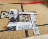 新聞紙でカステラの型を作る方法作り方10写真