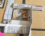 新聞紙でカステラの型を作る方法作り方12写真
