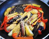 茄子とパプリカの甘辛炒め作り方9写真