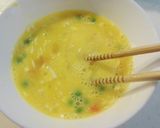 チーズとミックスベジタブルの玉子焼作り方3写真