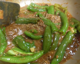 牛肉とシシトウの麻婆（マーボー）炒め作り方6写真