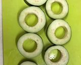 素麺かぼちゃ(金糸瓜)入り茄子ハンバーグ作り方3写真
