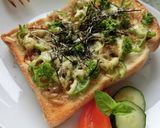 ピーマン×おかかのspicyトースト作り方5写真