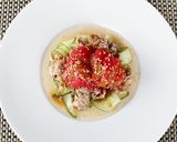 簡単!豚肉とトマトのレンジしゃぶしゃぶ作り方4写真