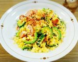 ゴーヤマヨポン炒飯作り方4写真