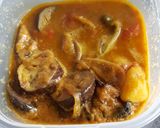 夏野菜とポークのタンドリーカレーパスタ作り方3写真
