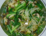 簡単 朝食♪小松菜もやしと鶏ささみの煮物作り方6写真
