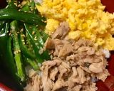 レンジで簡単♡三色丼作り方4写真