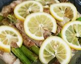 レンチン　アスパラと豚バラのレモン蒸し作り方7写真