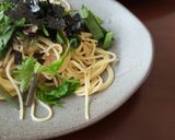 山菜とベーコンの和風パスタ作り方6写真