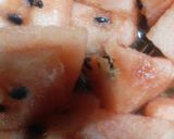 簡単甘い離乳食☆初期☆すいかのペースト作り方1写真