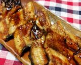 うなぎ♪白焼きのワサビ醤油焼き♥作り方5写真