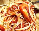 テナガエビのトマトパスタ作り方5写真