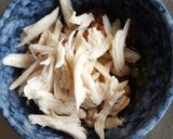 鶏ササミの梅和え★冷やしぶっかけうどん作り方6写真