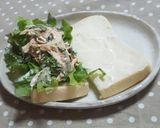 鶏ササミと大葉の梅和えサンド作り方3写真