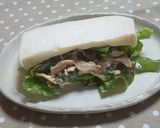 鶏ササミと大葉の梅和えサンド作り方4写真