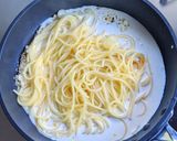 塩レモンのクリームパスタ作り方5写真