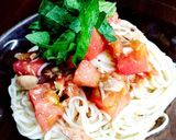 冷製パスタ風素麺作り方5写真