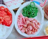 餃子の皮でホットプレートミニピザ作り方1写真