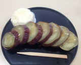 焼き芋のはちみつ＋アイスのせ作り方4写真