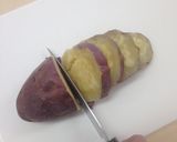 焼き芋のはちみつ＋アイスのせ作り方2写真