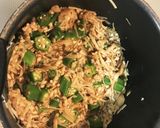 鳥挽肉とオクラでカレー味の中華風なめたけ作り方6写真