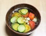 夏野菜のお吸い物作り方6写真