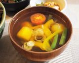 夏野菜のお吸い物作り方7写真