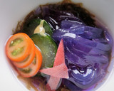 鮮やか色のところてんに、もずく酢を。作り方10写真