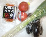 酢っぱ辛いスープ♪簡単キムチ茄子トマト作り方1写真