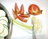 酢っぱ辛いスープ♪簡単キムチ茄子トマト作り方3写真