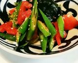 オクラとトマトとワカメの中華和え作り方4写真