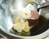 簡単☆ピーマンのコンビーフ詰め焼き☆作り方2写真
