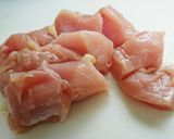 鶏むね肉から揚げネギ甘辛酢☆作り方1写真