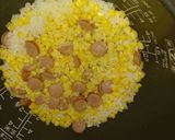 コーンとウインナーの簡単炊飯器ピラフ♪作り方1写真
