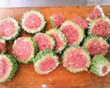 ゴーヤの肉詰め（はさみ揚げ）作り方5写真