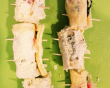 油揚げと豚肉のくるくる焼き作り方4写真