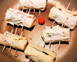油揚げと豚肉のくるくる焼き作り方5写真