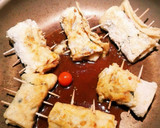 油揚げと豚肉のくるくる焼き作り方7写真