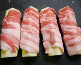 簡単！ジューシー☆ズッキーニ肉巻きチーズ作り方1写真