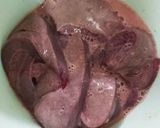 レバニラ炒め 酢で簡単下処理作り方1写真