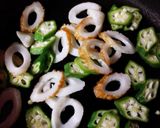 オクラとトマトの♪オープンオムレツ♥作り方2写真