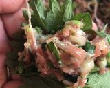 糖質制限中 大葉餃子作り方6写真