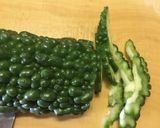 ゴーヤと油揚げの胡麻酢あえ作り方1写真