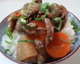 砂肝野菜丼（血管ダイエット1137）作り方1写真