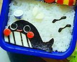 《キャラ弁》クジラちゃんの夏弁当作り方6写真