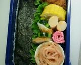 《キャラ弁》のせるだけ♡タコ星人のり弁当作り方3写真