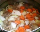旨辛肉みその和風スープ作り方2写真